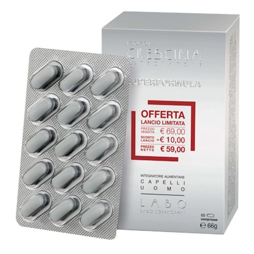 950908172 - CRESCINA INTEGRATORE ISOFOL SUPERFORMULA UOMO 60 COMPRESSE 60 G - 4845008_1.jpg