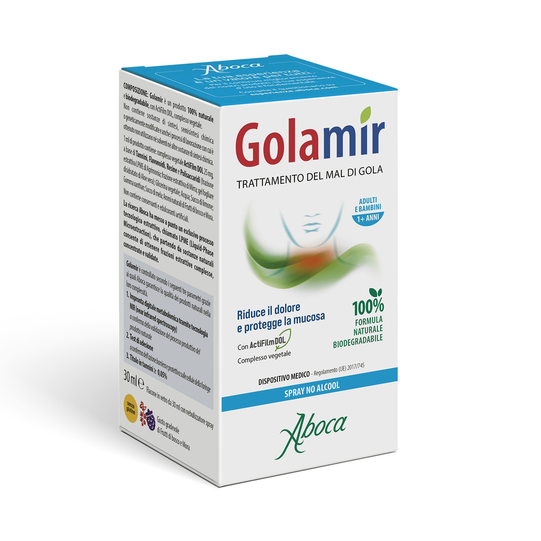 Aboca Golamir Spray No Alcol Protezione E Sollievo Gola 30ml
