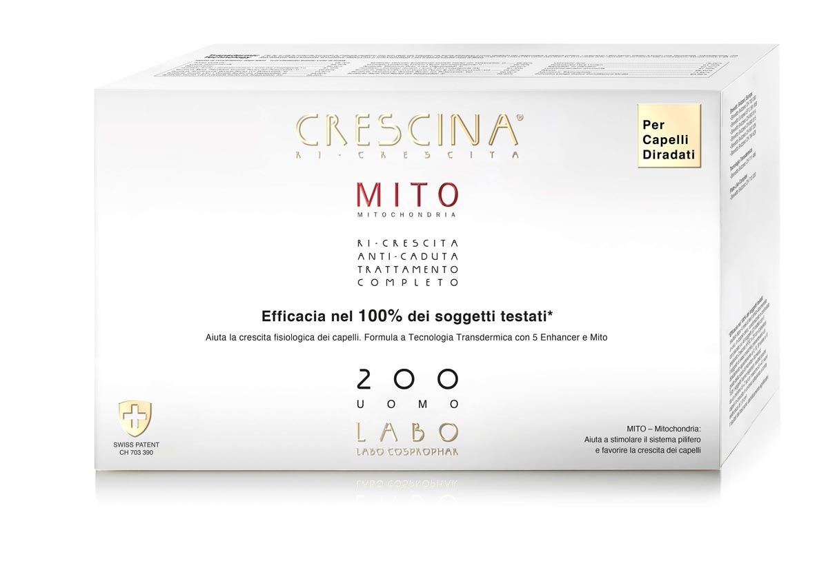 Crescina Mito Ri-crescita Capelli Uomo 200 20+20 Fiale