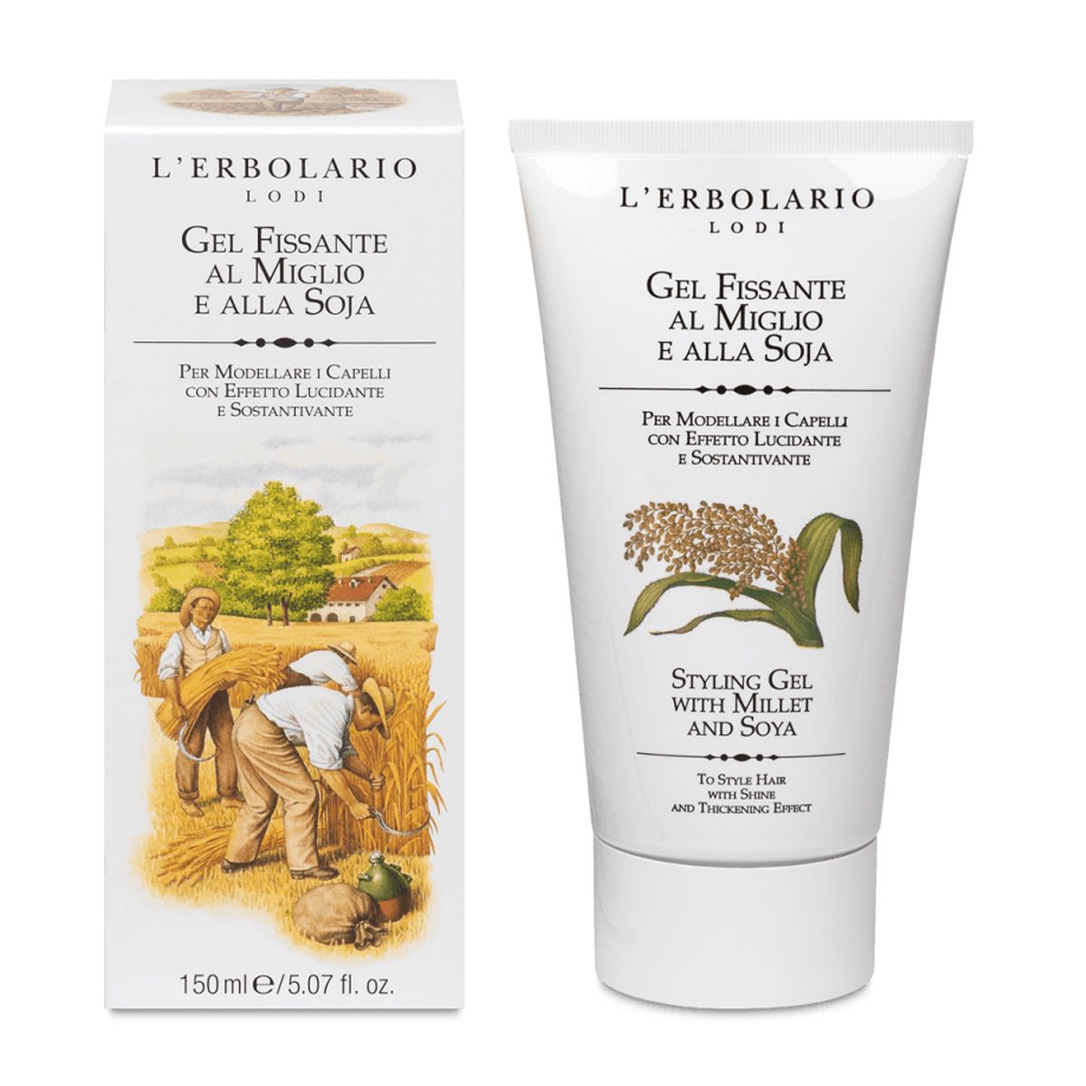 L'erbolario Gel Fissante Capelli Miglio E Soja 150ml