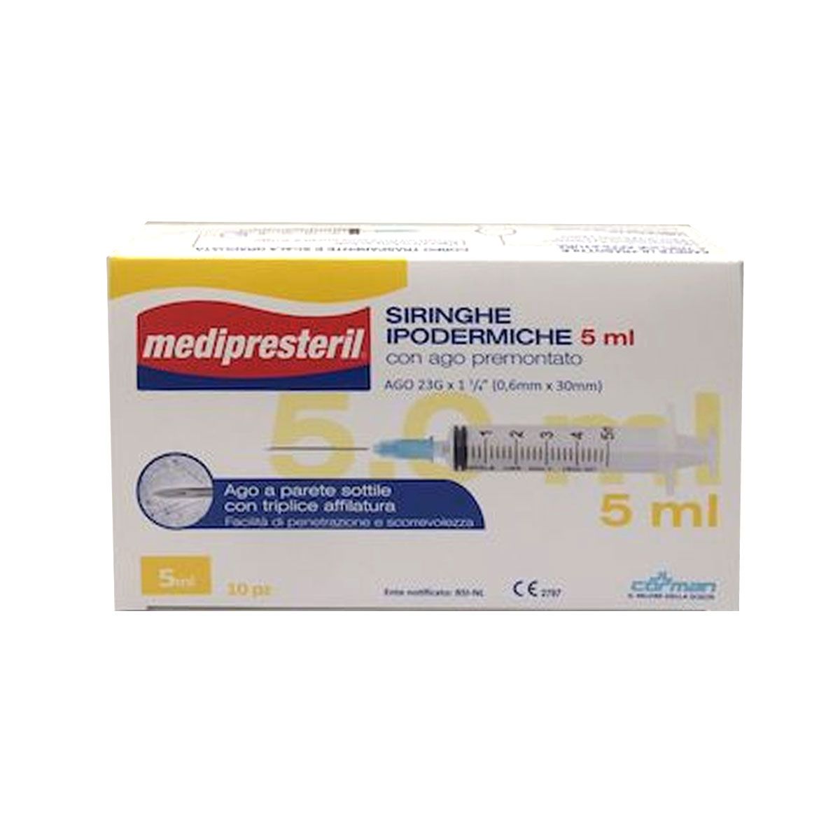 Medipresteril Siringa 5ml 10 Pezzi