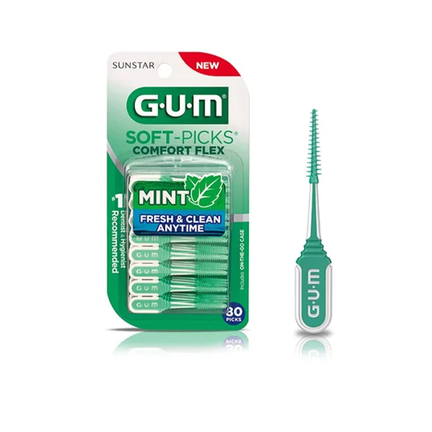 Gum Soft Pick Comfort Flex Cool Mint Regular Scovolino 80 Pezzi