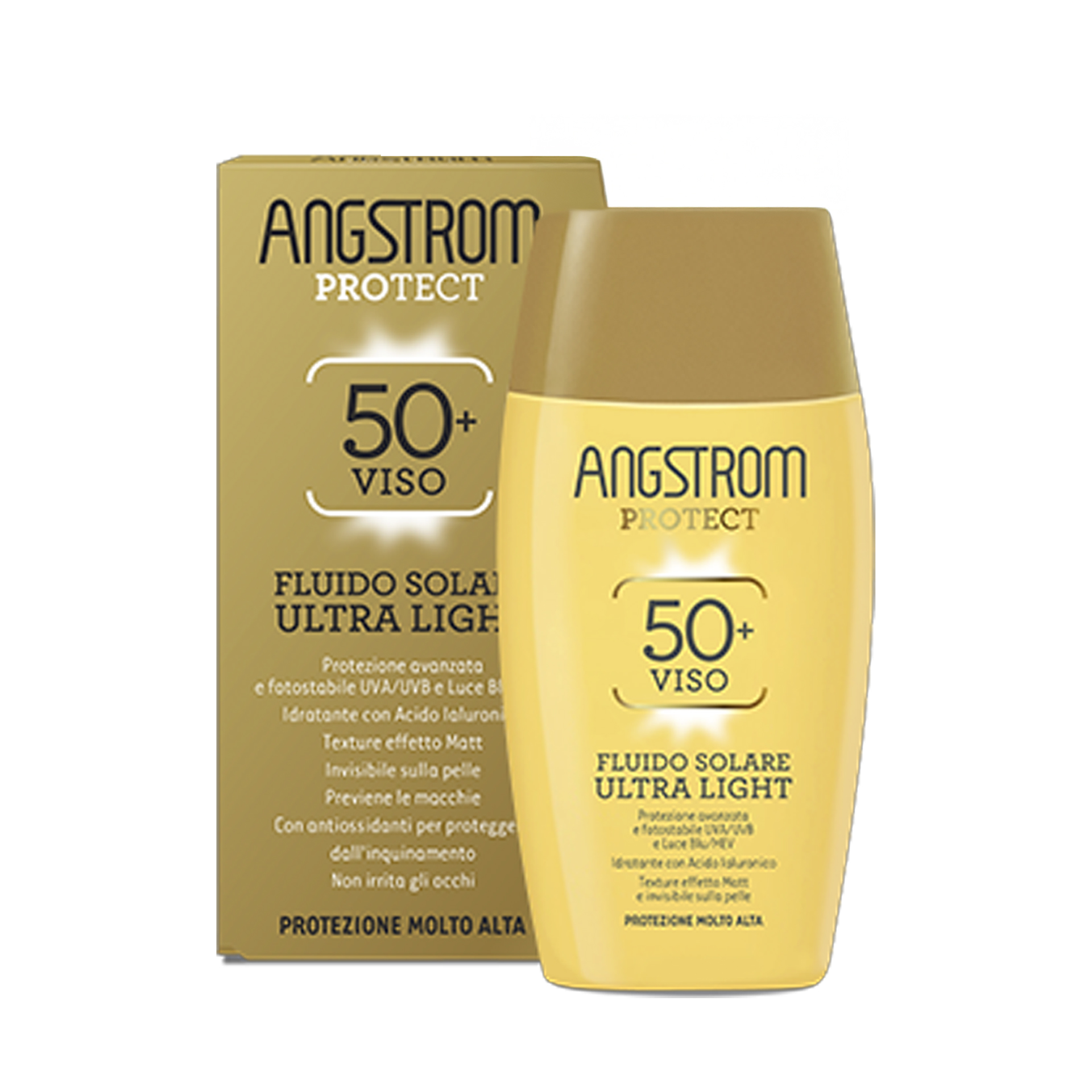 Angstrom Fluido Viso Ultra Light Opacizzante Spf50+ 40ml