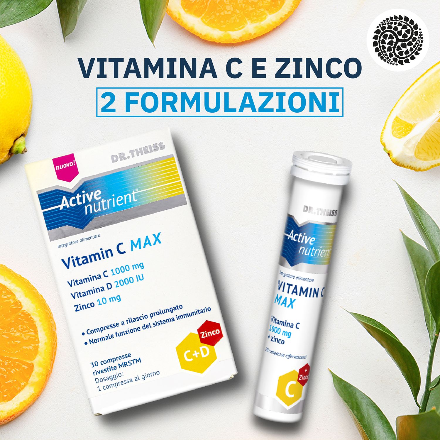image - 982984155 - Active Nutrient Vitamin C Max Gusto limone effervescente Integratore difese immunitarie 20 compresse - 4739225_4.jpg
