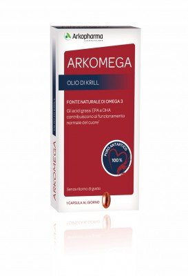 Arkopharma Arkomega Olio Di Krill Integratore Di Omega 3 30 Capsule