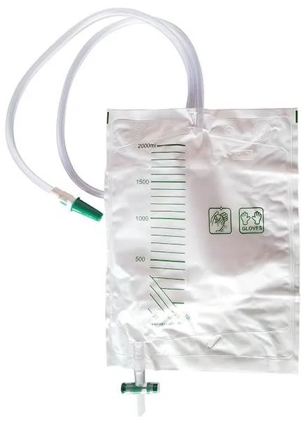 image - 909916189 - Sacca drenaggio urinario a circuito chiuso da 2000 ml, graduata, con tubo di collegamento largo e valvola antireflusso per prevenire infezioni. - 4867889_1.jpg