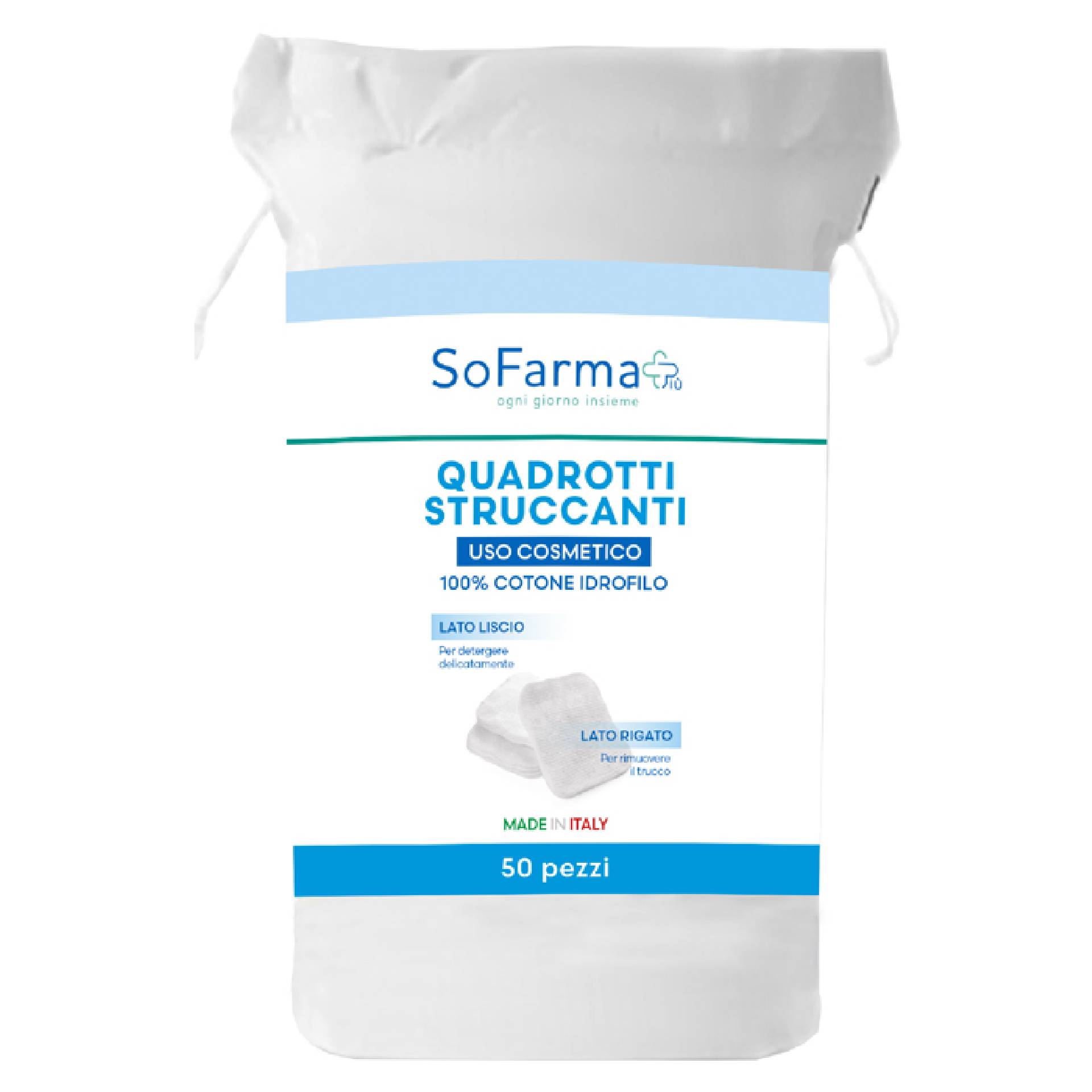 Sofarma Quadrotti Struccanti 50 Pezzi