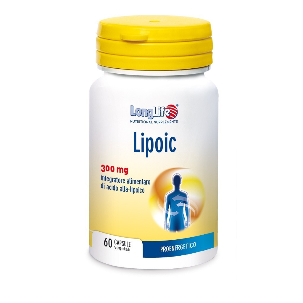 Longlife Lipoic 300mg Integratore Salute Pelle 60 Capsule