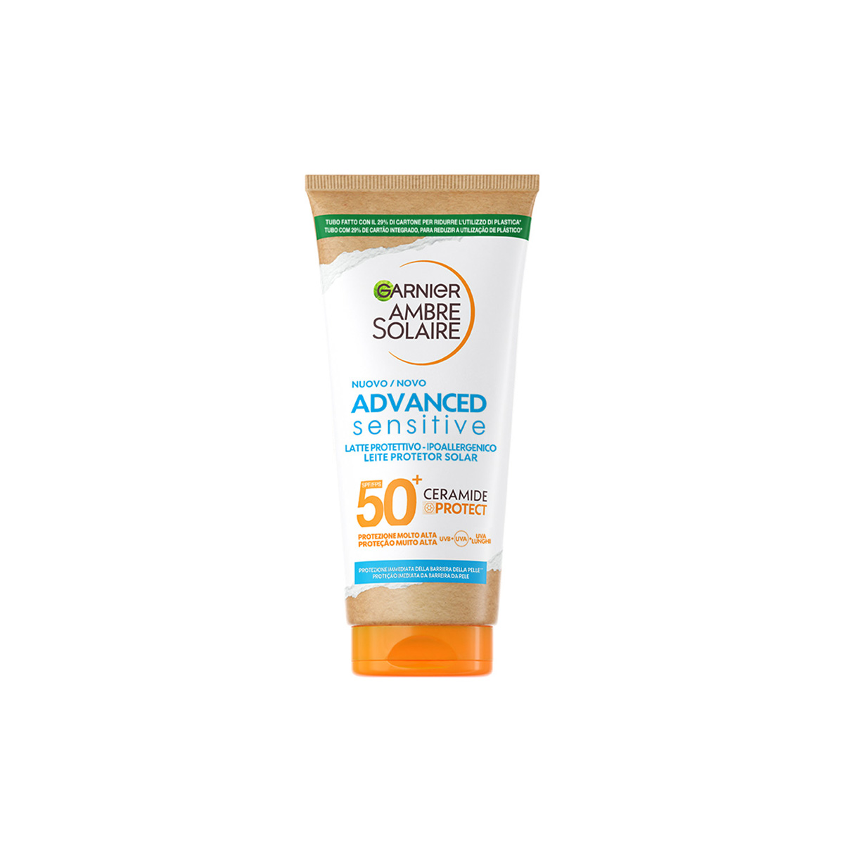 Garnier Ambre Solaire Advanced Sensitive per Adulti Ceramide Protect Latte Protettivo 175ml