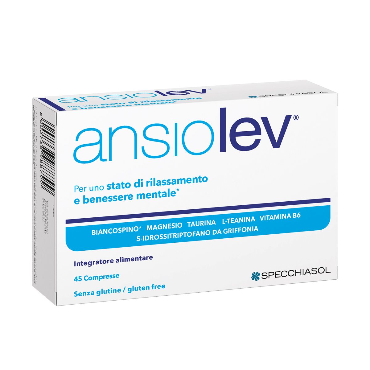 Ansiolev Nuova Formula Integratore Stress 45 Compresse