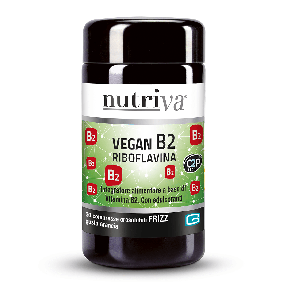 Nutriva Vegan B2 Riboflavina Integratore Energetico 30 Compresse