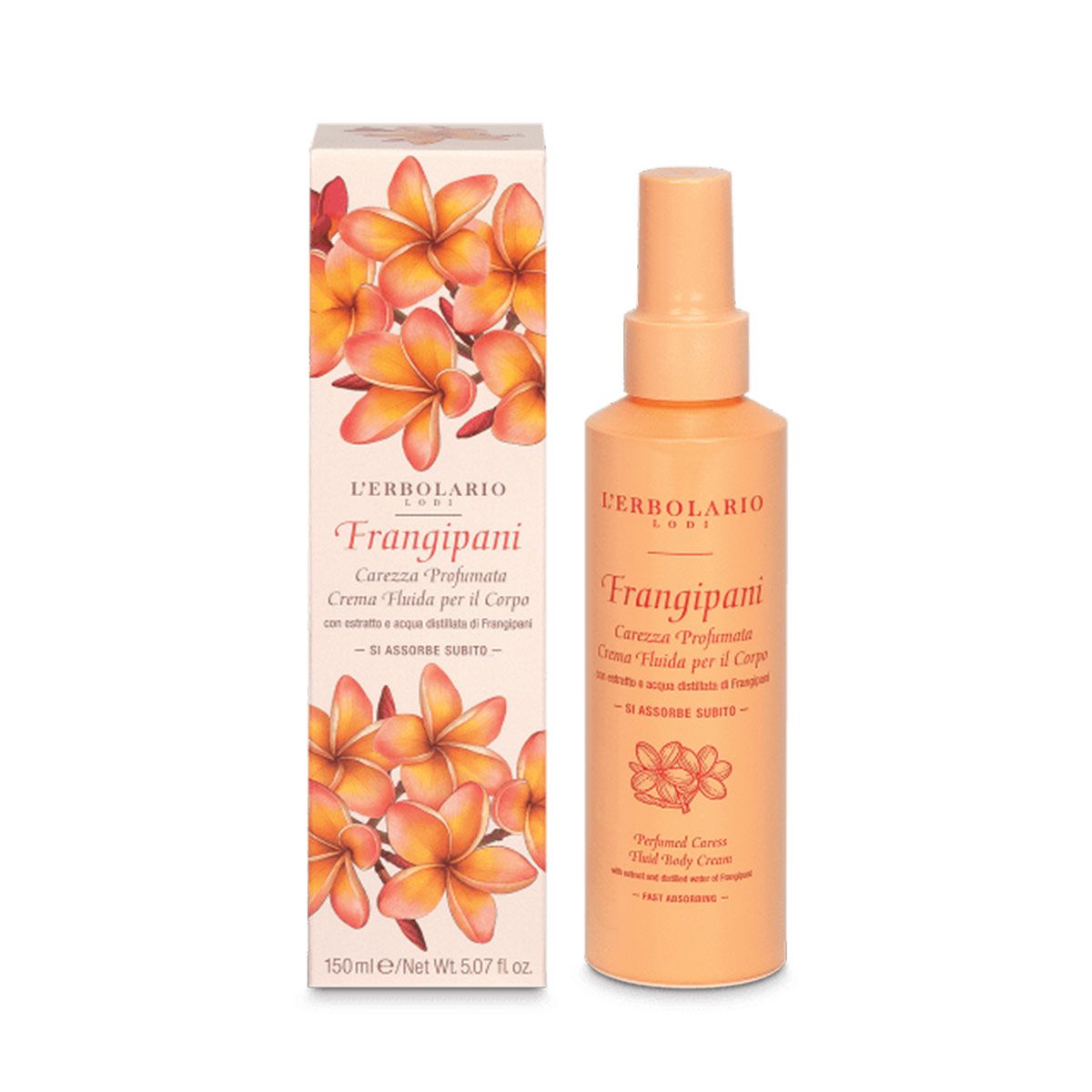 L'erbolario Frangipani Carezza Crema Corpo Profumata Fluida 150ml