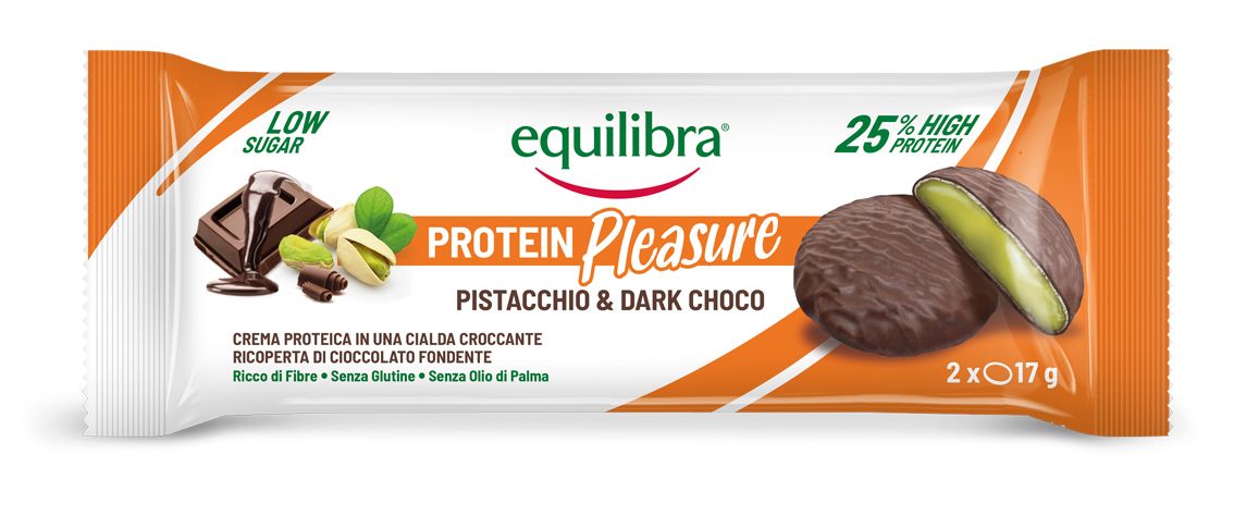 Equilibra Protein Pleasure Pistacchio Dark Choco 34g