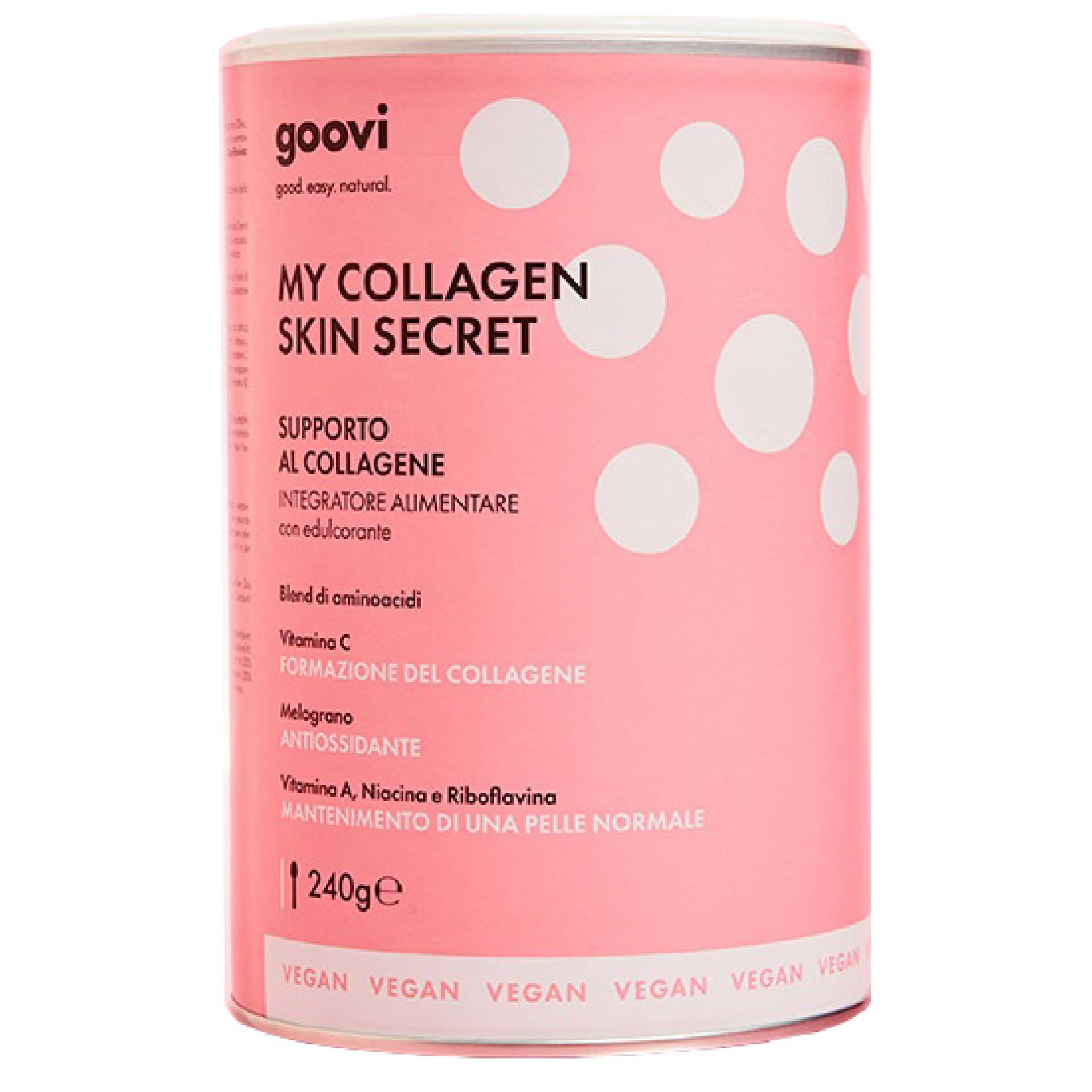 Goovi My Collagene Skin Secret Integratore Collagenee Vegetale 240g