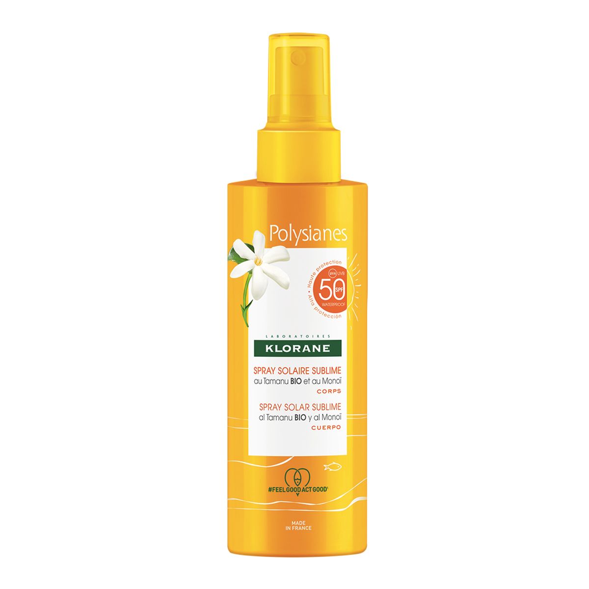 Klorane Polysianes spray protezione solare SublimeSPF 50 Al Tamanu Bio & Monoï 200ml