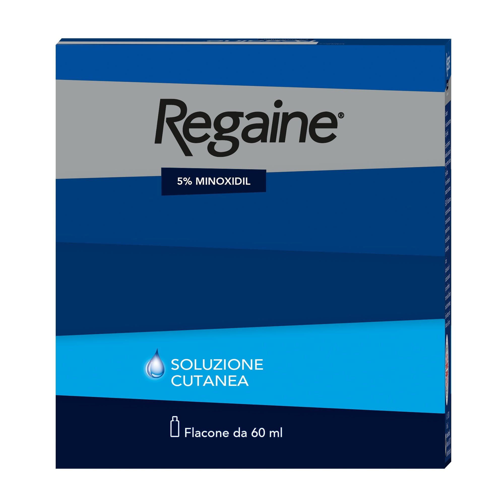 Regaine 5% Soluzione della pelle Per Alopecia Androgenetica Caduta Capelli 60ml