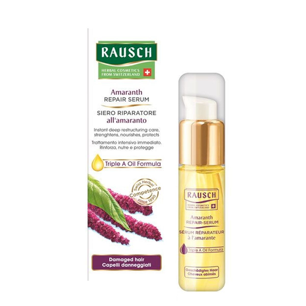 Rausch Siero Riparatore Amaranto Capelli Ricci 30ml