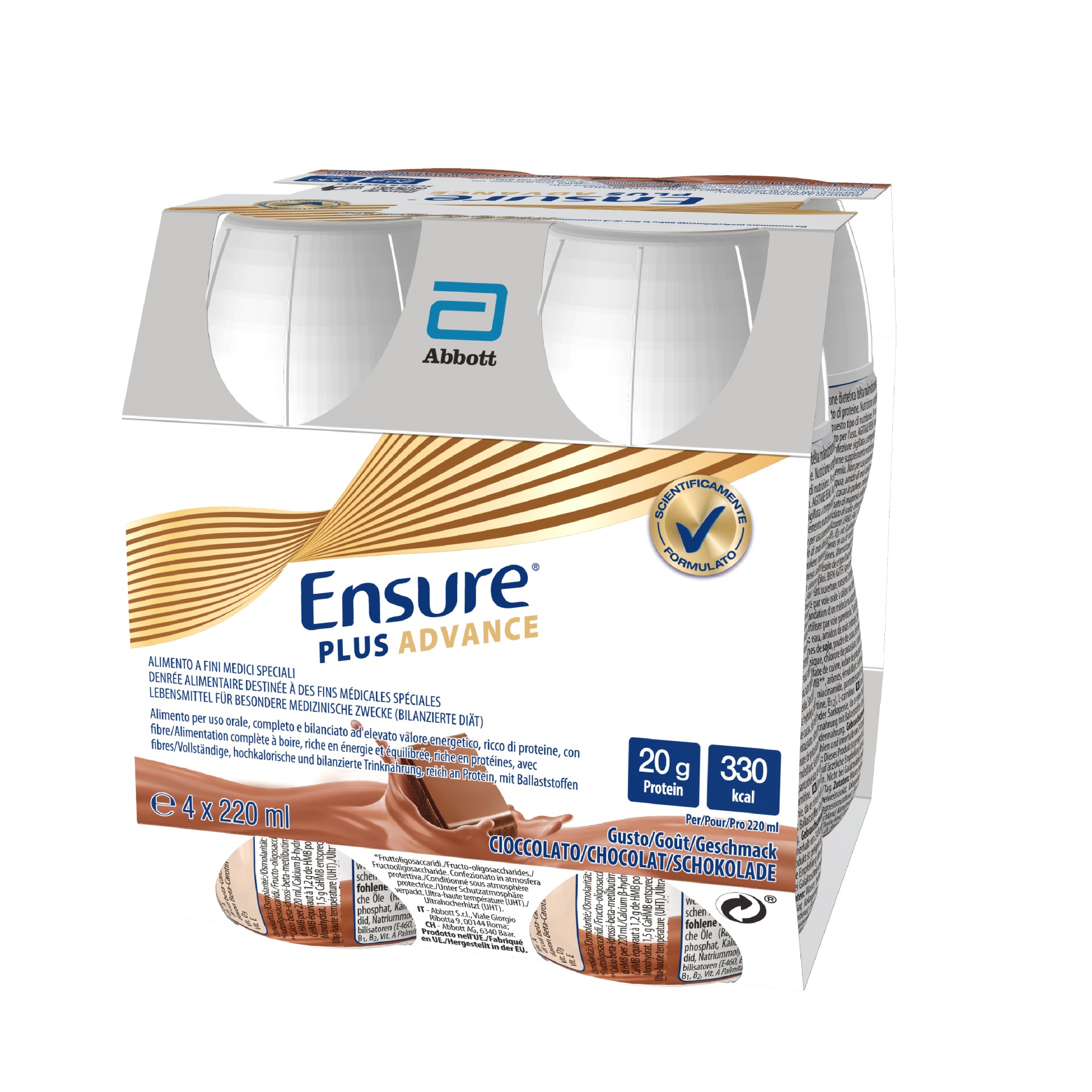image - 935722088 - ENSURE PLUS ADVANCE CIOCCOLATO 4 BOTTIGLIE DA 220 ML - 7863656_6.jpg