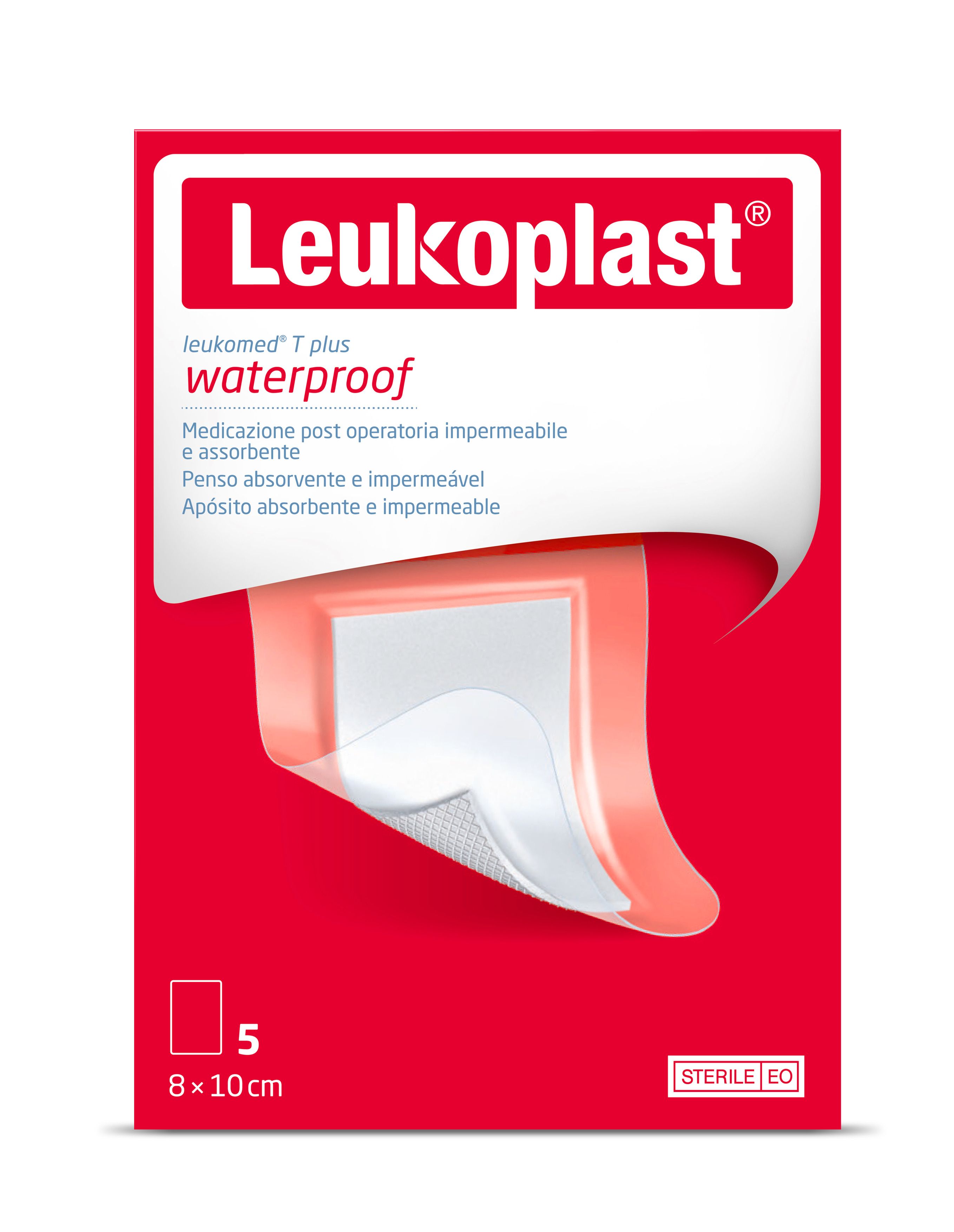 Leukoplast Waterproof 8x10cm 5 Pezzi