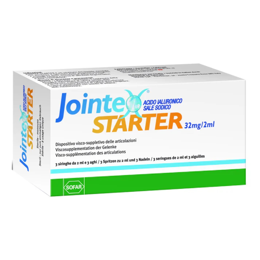 image - 905894527 - SIRINGA INTRA-ARTICOLARE JOINTEX STARTER ACIDO IALURONICO 32MG/2ML 2 ML 3 PEZZI - 7877695_2.jpg