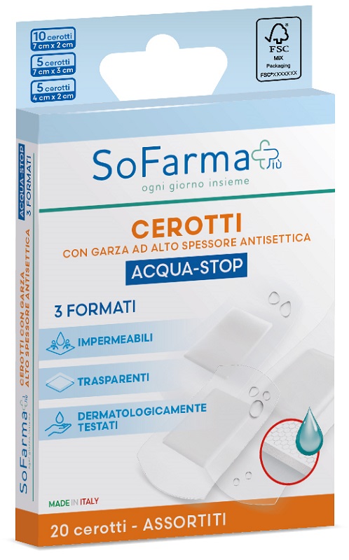 Sofarma Cerotti Acqua-stop Assortiti 20 Pezzi