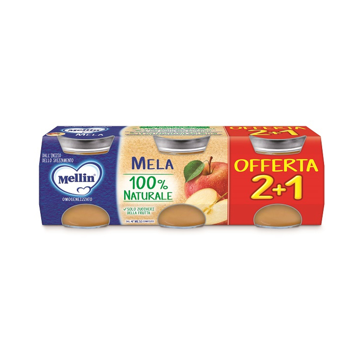 Mellin Omogeneizzato Mela 3x100g