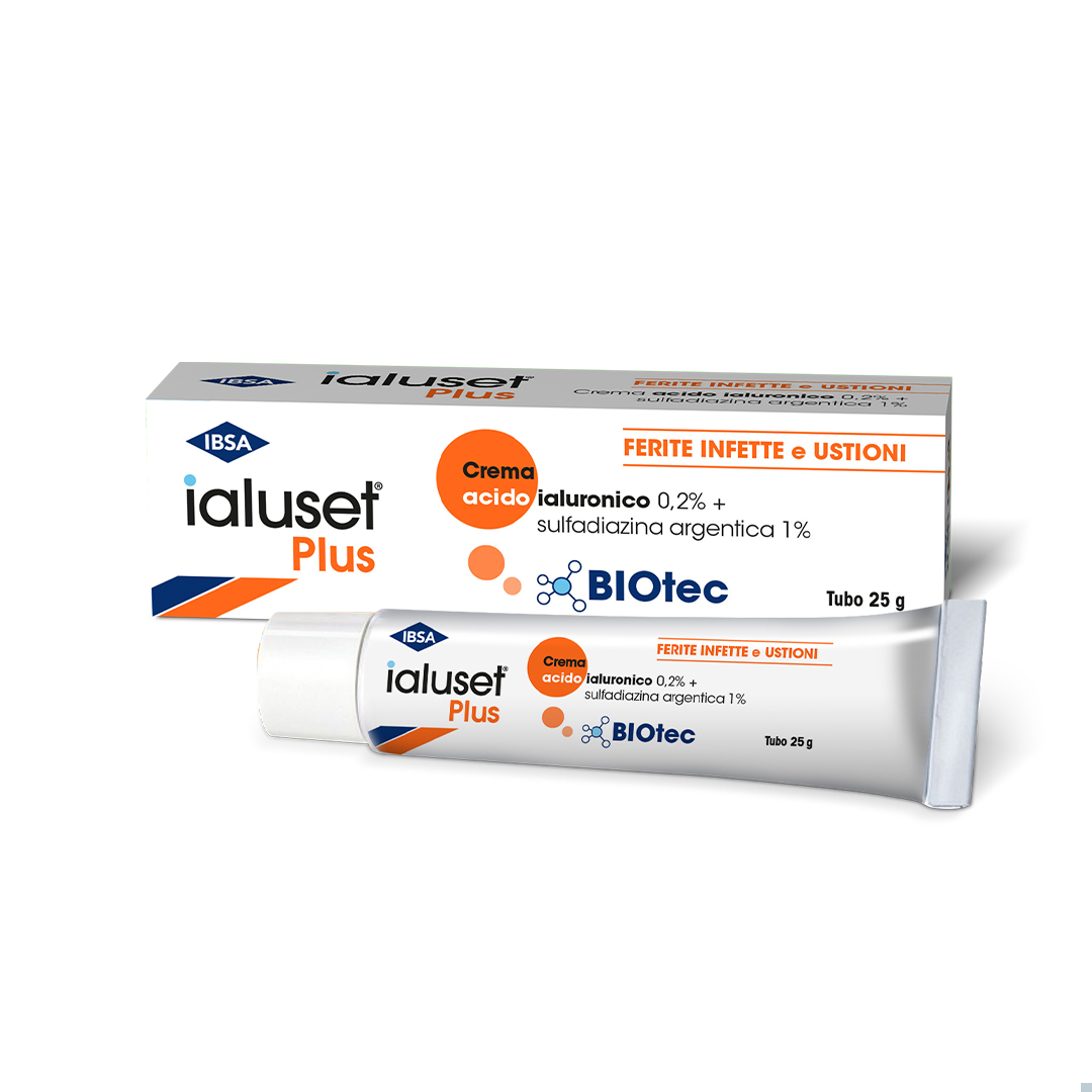 Ialuset Plus Crema Medicazione Ustioni 25g