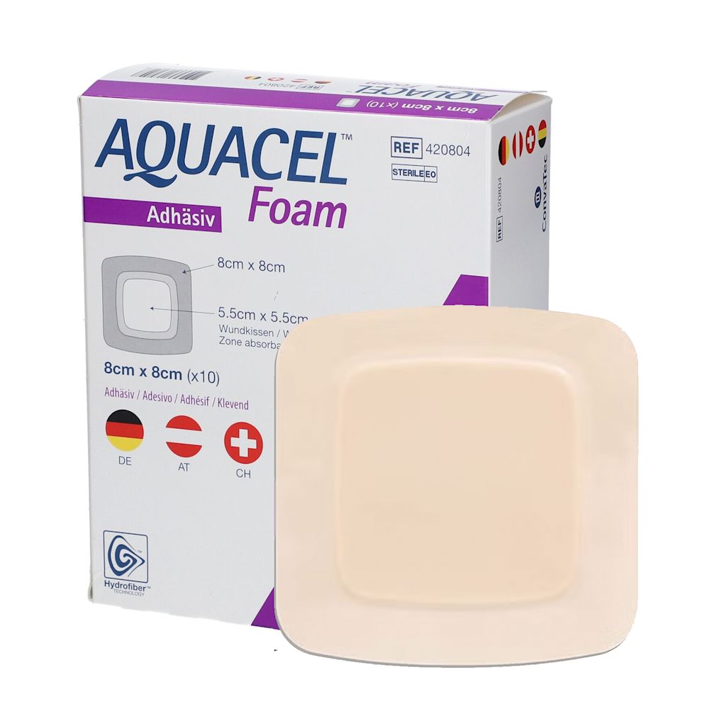 image - 924721917 - Medicazione sterile in schiuma poliuretanica con ioni d'argento, dimensioni 8x8 cm, per uso esterno su lesioni cutanee. - 0007006_3.jpg