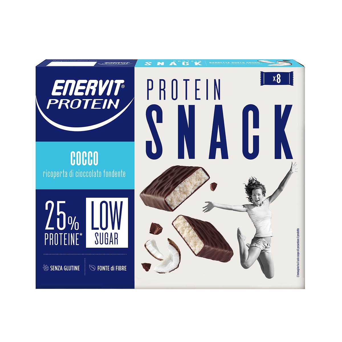 Enervit Protein Snack Barretta energetica Cocco 8x27g