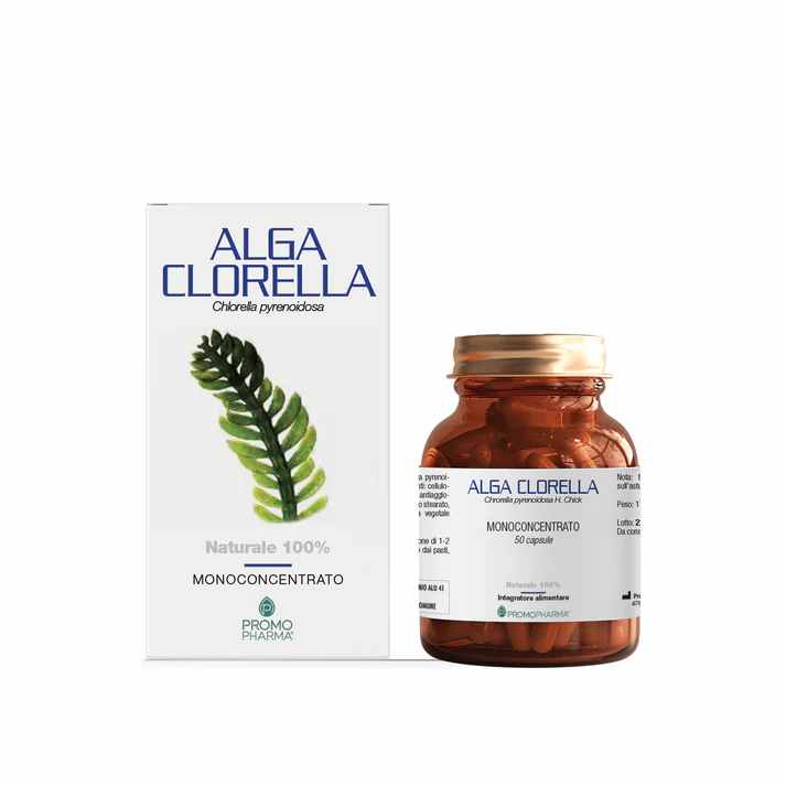 Alga Clorella Monoconcentrato Naturale 100% 50 Capsule