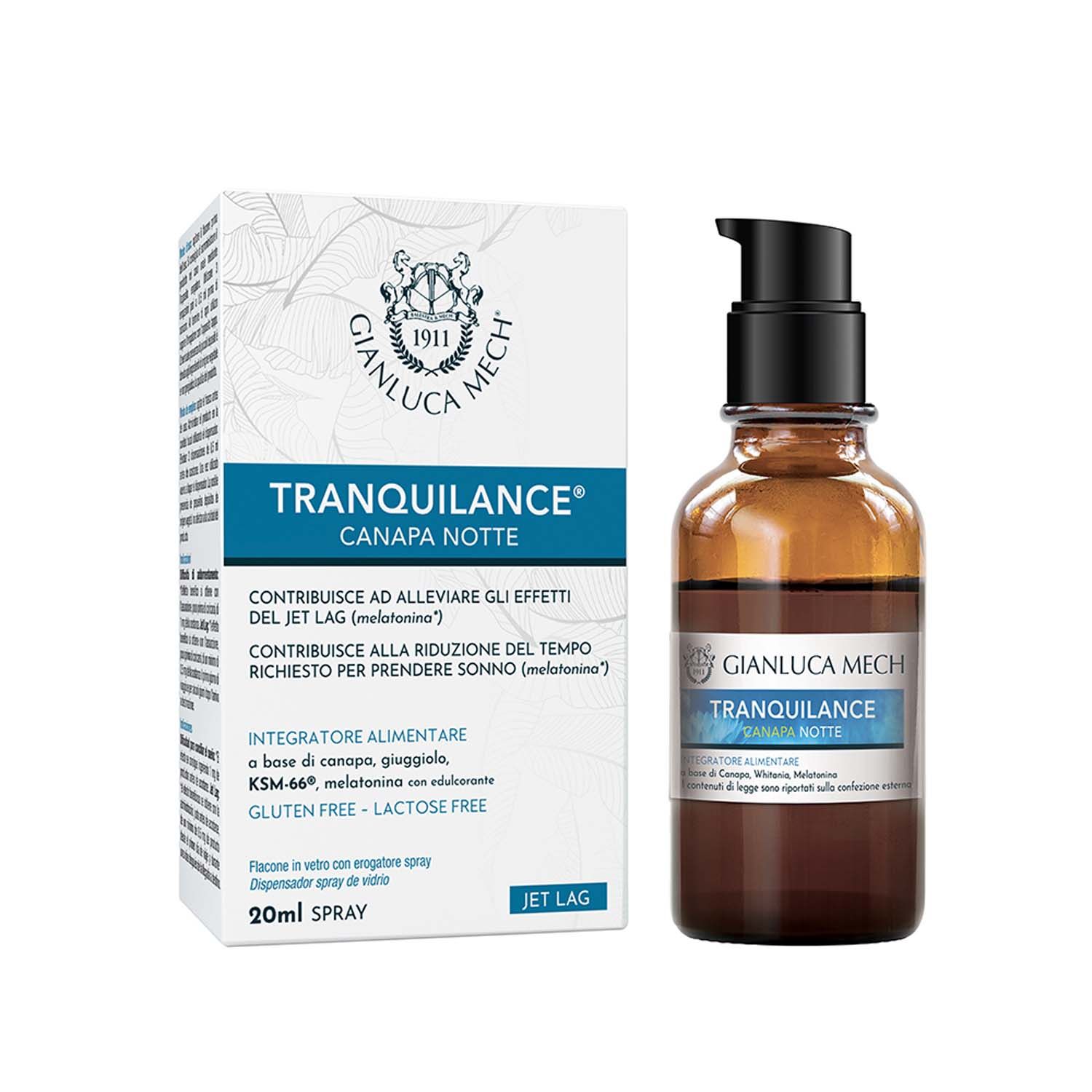 Gianluca Mech Tranquilance Canapa Notte Spray Integratore Sonno 20ml