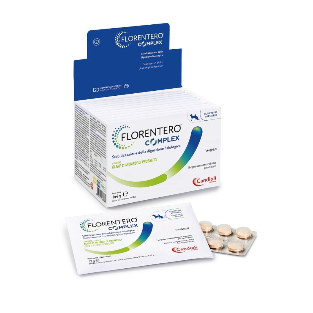Florentero Complex Mangime Complementare Digestione Cani E Gatti 120 Compresse
