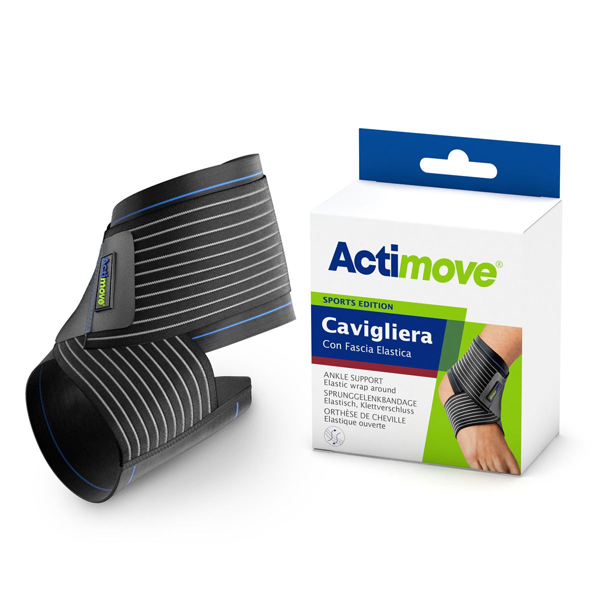 Actimove Sports Edition Cavigliera Elastica M Nera