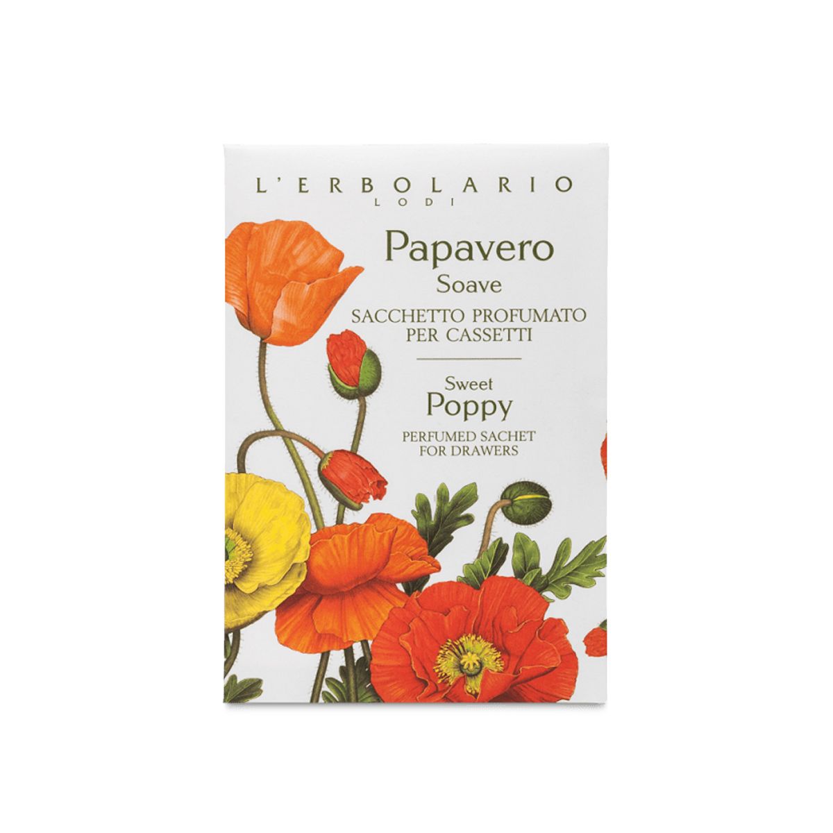 L'erbolario Papavero Soave Sacchetto Cassetto 1 Pezzo