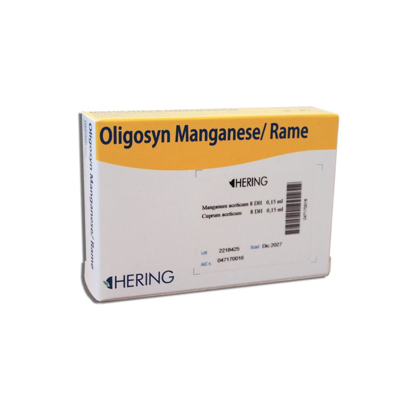 Oligosyn Manganese Rame Orale 15 Fiale Monodose