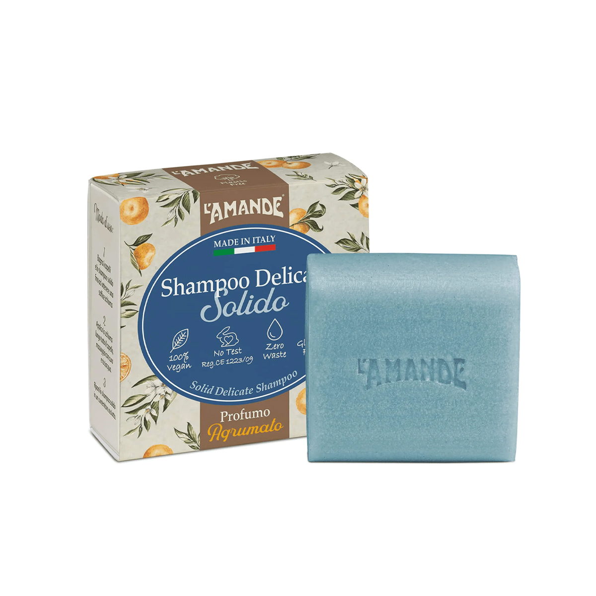 L'amande Marseille Shampoo Solido Delicato Agrumato 60g