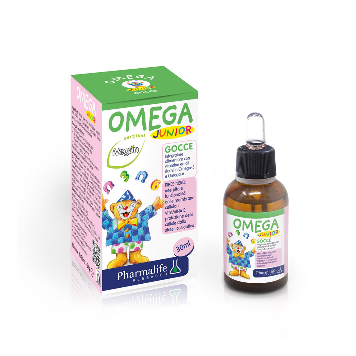 image - 939604245 - Omega Junior &egrave; un integratore alimentare in gocce, indicato per bambini da 6 mesi a 12 anni, che supporta le difese naturali e una crescita sana. - 4724750_2.jpg