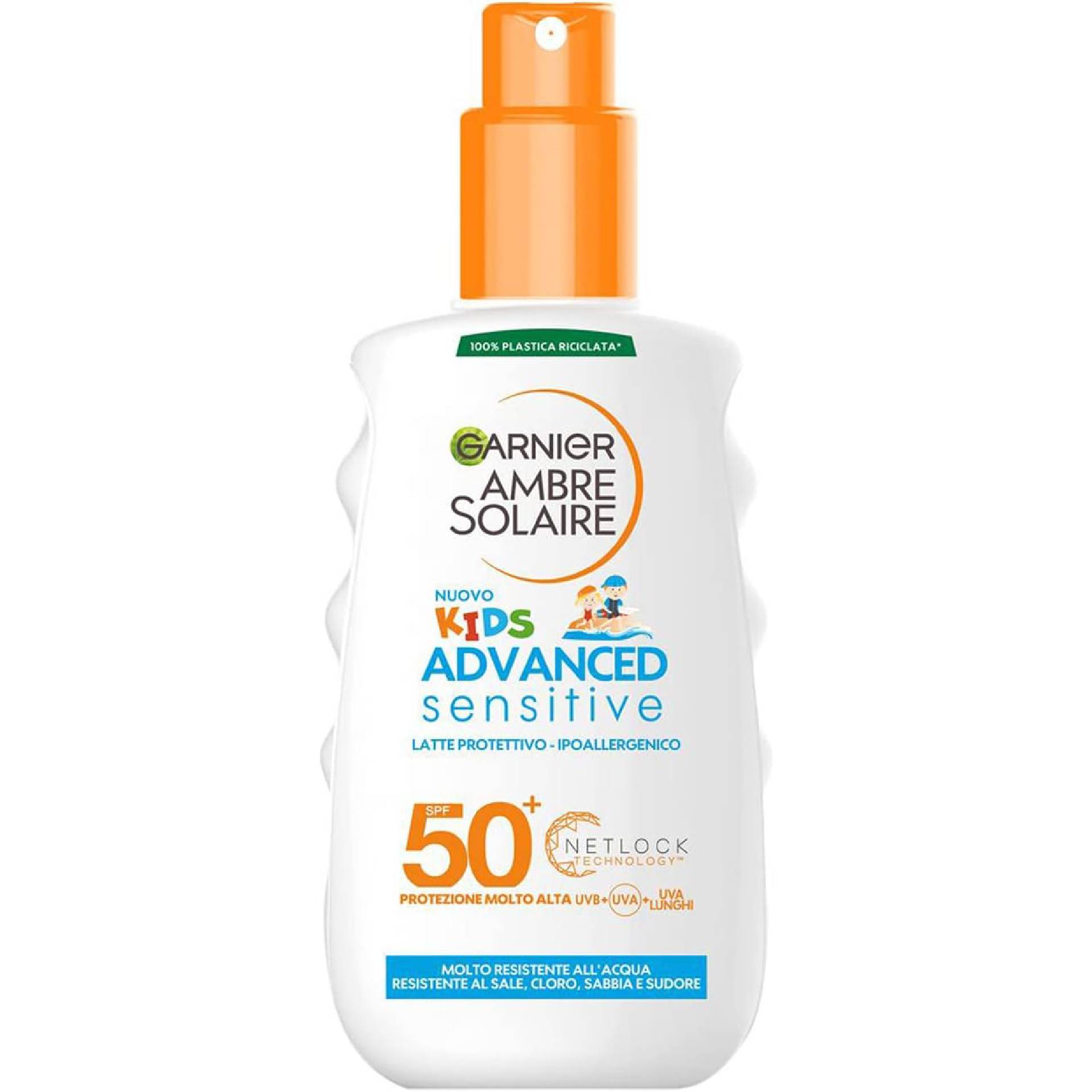 Garnier Ambre Solaire Advanced Sensitive Kids Ceramide Protect Spray Protettivo 150ml