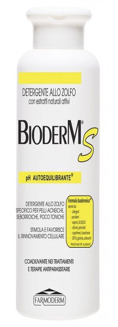 Bioderm S Detergente Zolfo Antiacne Antisebo 250ml