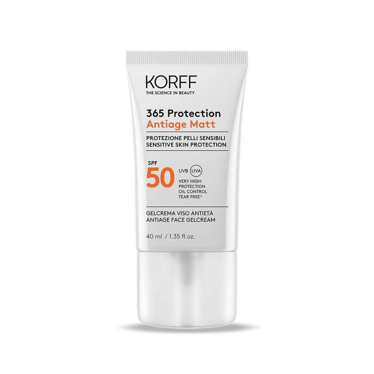 Korff 365 Protection Antiage Matt Gel Crema idratazione viso Mattificante SPF 50+ 40ml