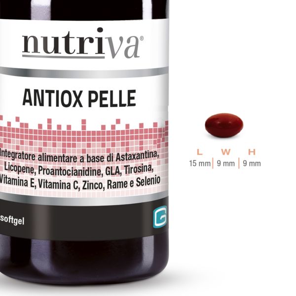 image - 985287388 - Nutriva Antiox Pelle Integratore Salute della Pelle 30 softgel - 4741942_3.jpg