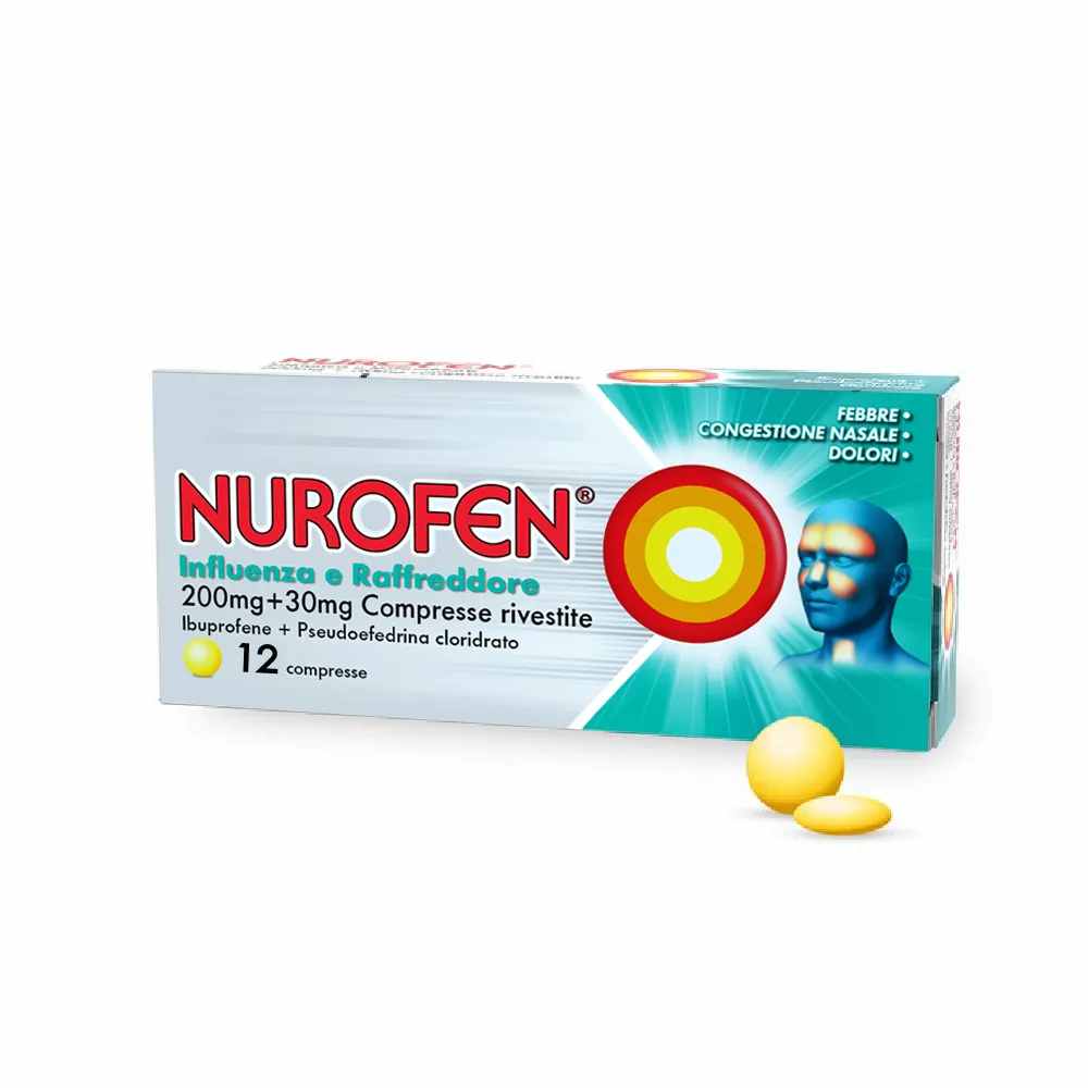049162035 - NUROFEN INFLUENZA E RAFFREDDORE*12 cpr riv 200 mg + 30 mg - 4780249_1.jpg