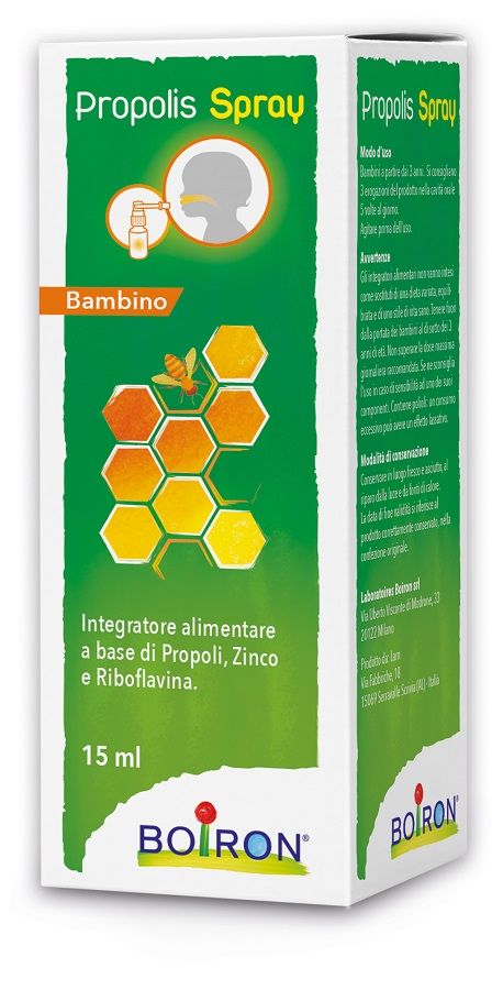 Boiron Propolis Spray Bambino Integratore Propoli 15ml