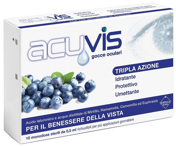 Acuvis Gocce occhi Tripla Azione 10 Flaconi 0,5ml