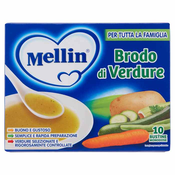 Mellin Brodo Di Verdure 10x8g