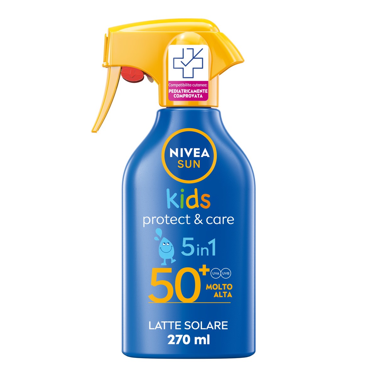 Nivea Sun spray protezione solare Kids Protect E Care Fp50+ Waterproof 270ml