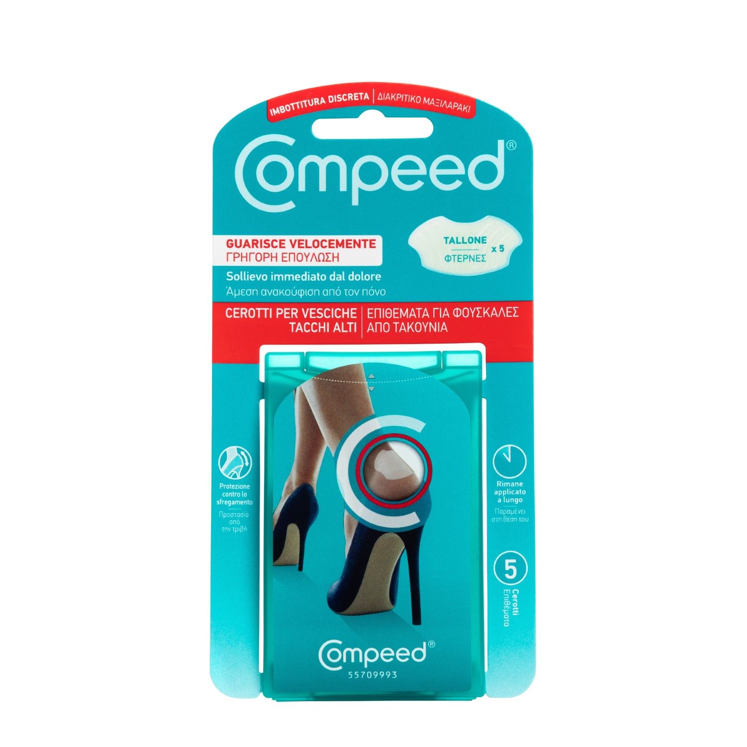 Compeed Cerotti Per Vesciche Tacchi Alti 5 Pezzi