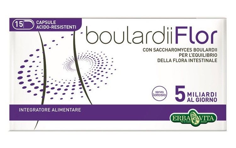 Erba Vita Boulardiiflor Integratore Fermenti Lattici 15 Capsule