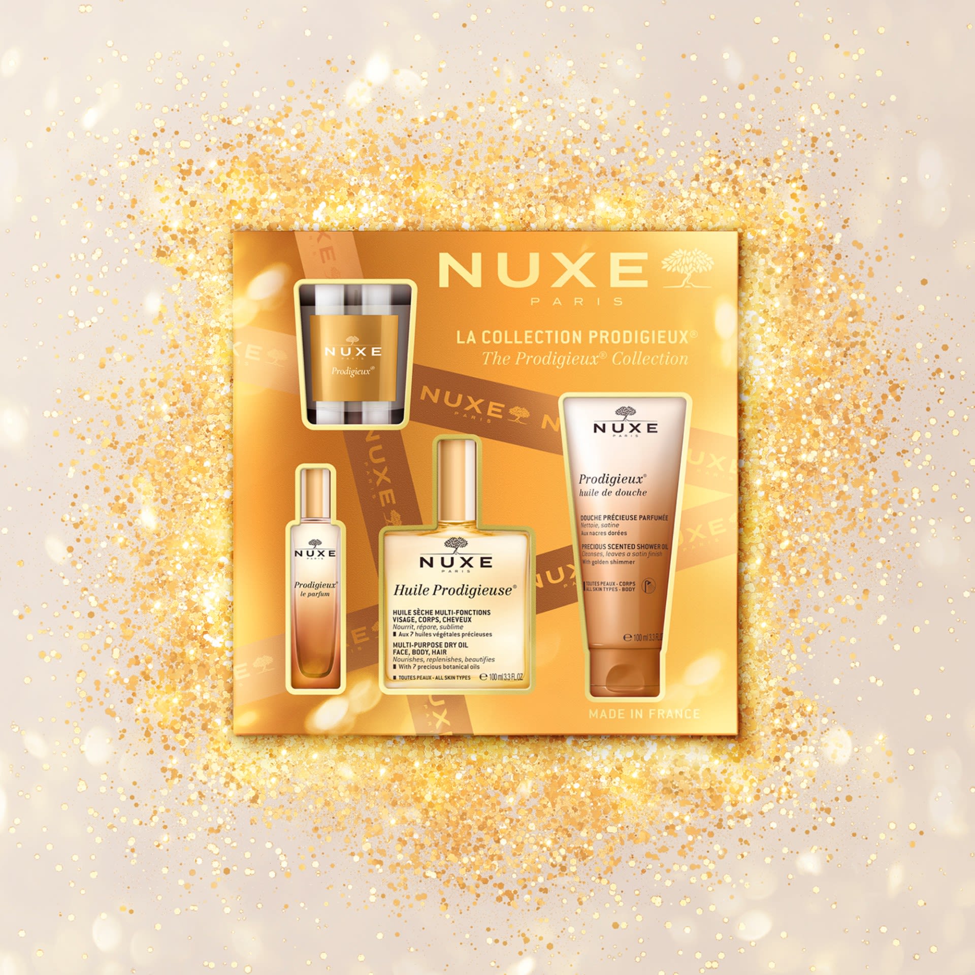 950963571 - NUXE COFFRET HUILE PRODIGIEUSE 2025 1 HUILE PRODIGIEUSE 100 ML + 1 PRODIGIEUX LE PARFUM 15 ML + 1 PRODIGIEUX PRECIOUS SCENTED SHOWER GEL 100 ML + 1 PRODIGIEUX CANDLE - 4834473_2.jpg