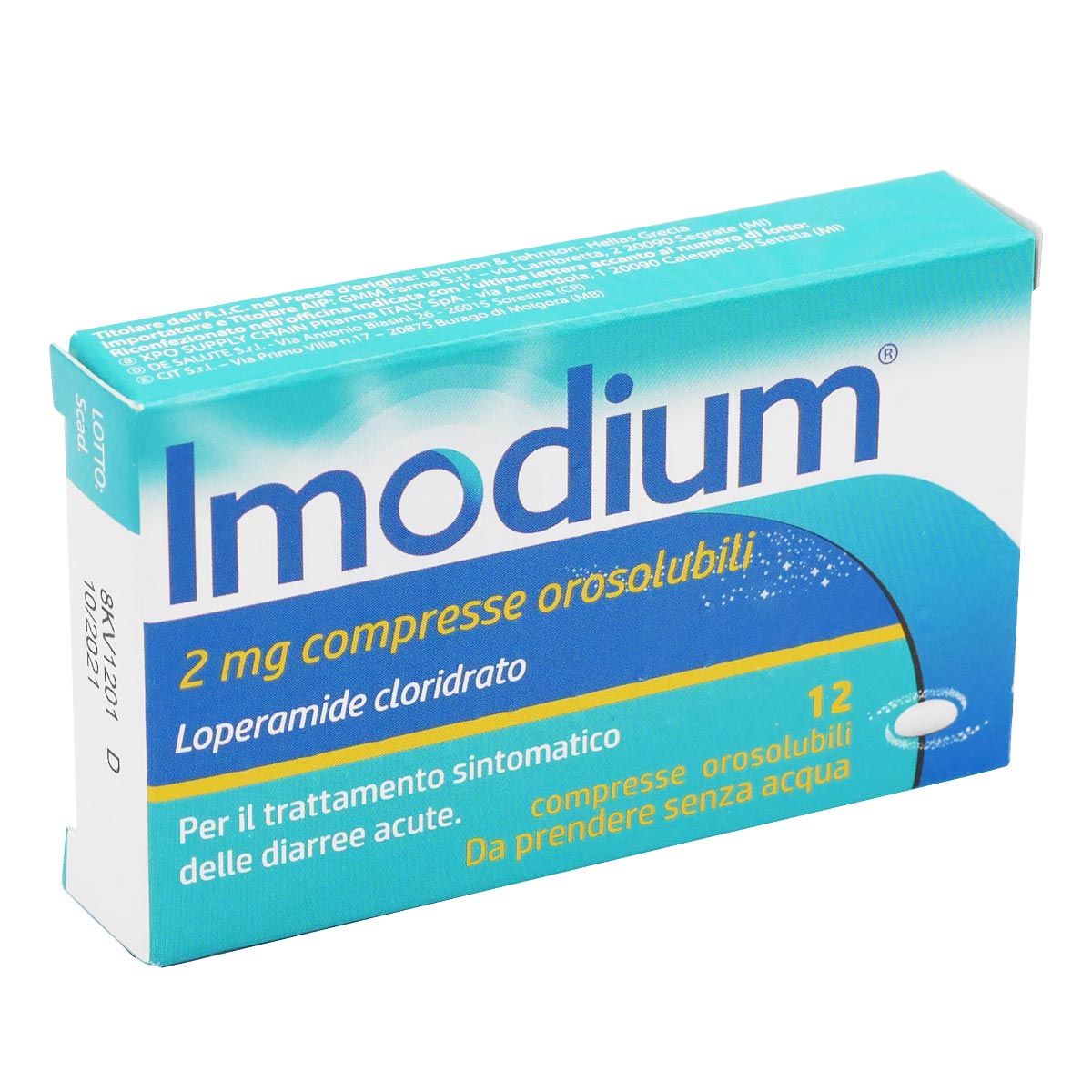 Imodium Trattamento Diarrea 12 Compresse Orosolubili